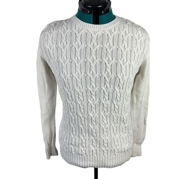 Tommy Hilfiger Sweaters - Tommy Hilfiger cream cable sweater- size L
